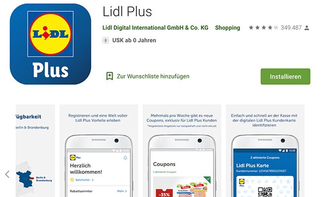 Lidl macht das Einkaufen mit Hilfe einer App digital